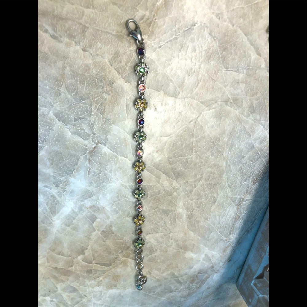 Brighton bracelet with flowers.